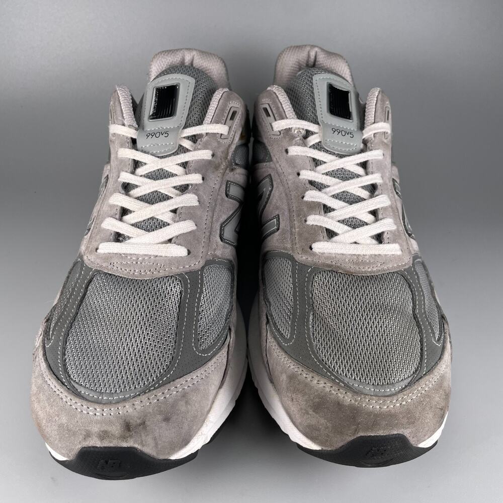 New Balance 990v5 Men's Size 13 D Gray Suede Casual Low Top Shoe Walking Sneaker - Picture 2 of 9